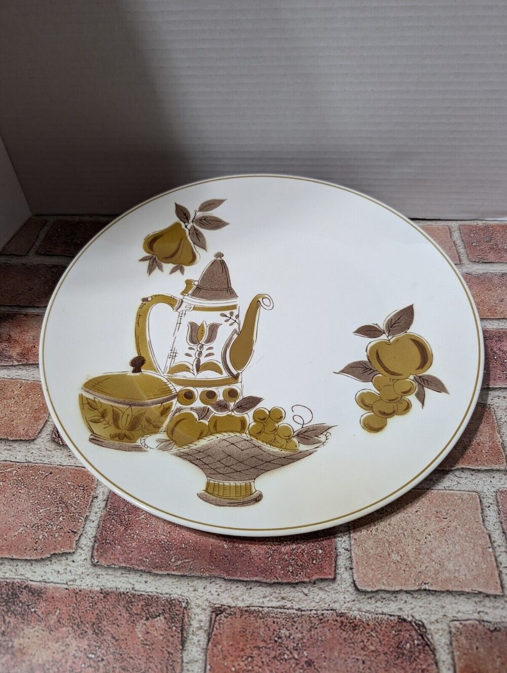 Mikasa MOCHA Chop Plate Round Serving Platter Focus Shape 2015-W Japan